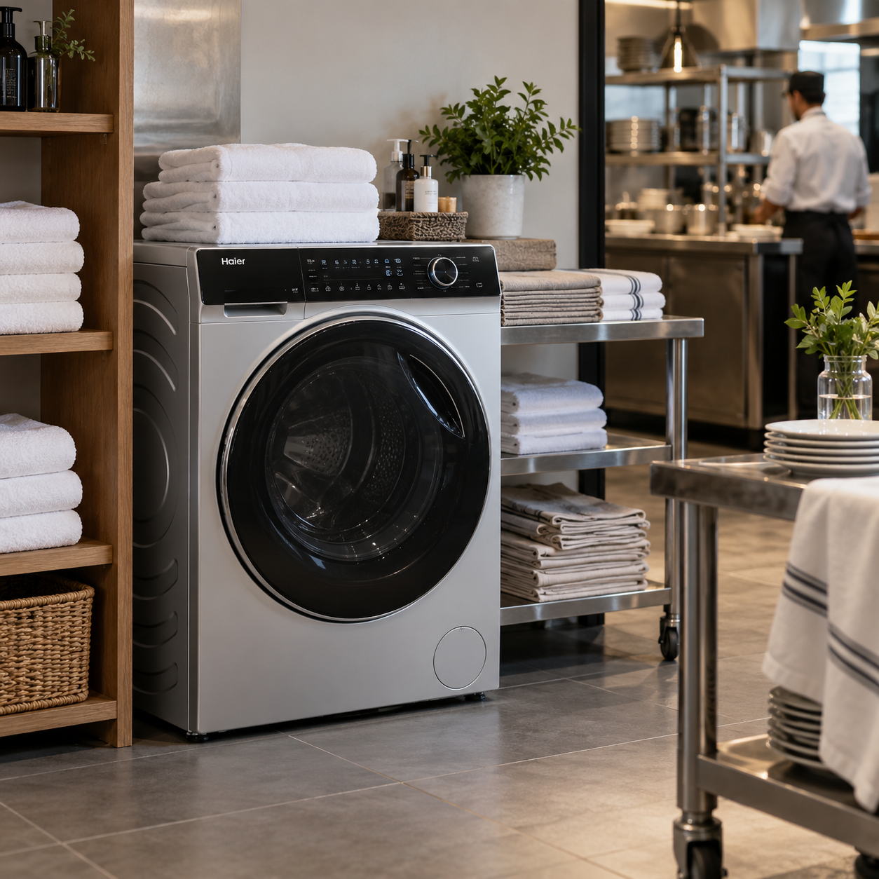 Преимущества Haier для гостиниц и прачечных HoReCa