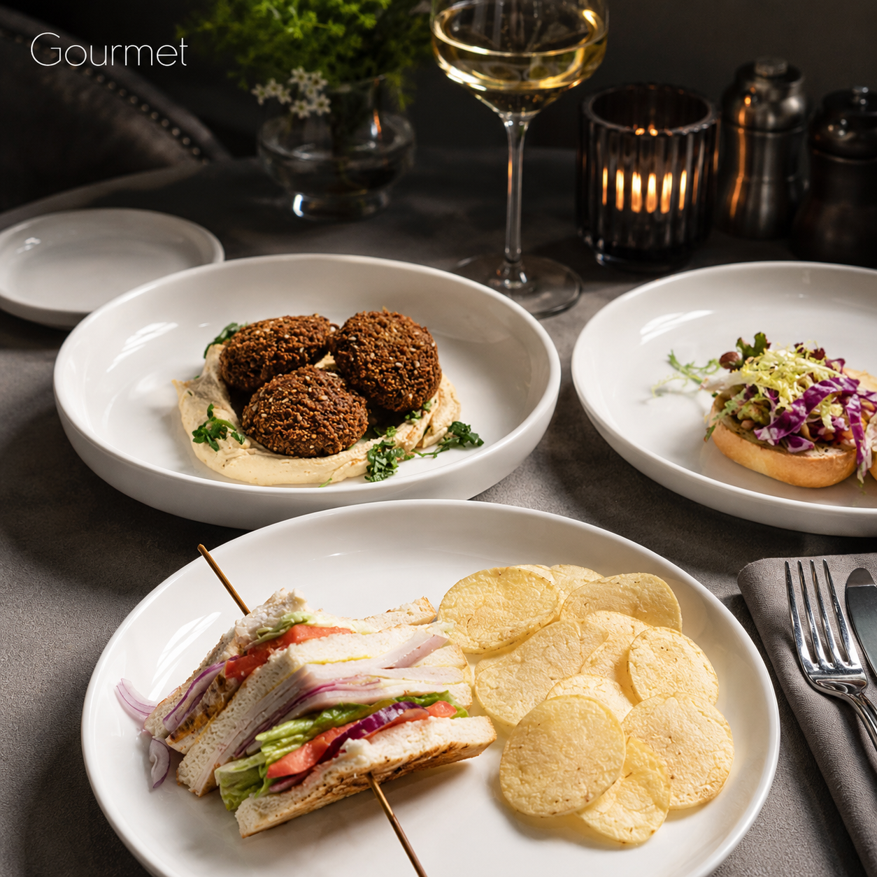 Bonna Gourmet белая коллекция для ресторана