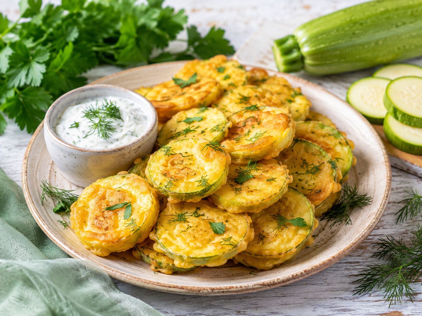 Кабачки в кляре