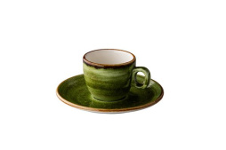 Блюдце 13 см, цвет зеленый (для кофейной чашки) Jersey Style Point Jersey Green
