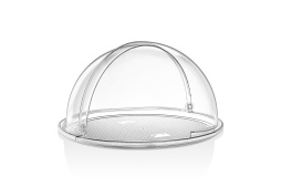 Крышка для подносов,корзин Roll-Top d=40 см. h=20 см. с ручками, поликарбонат, прозрачная GP /1/6/