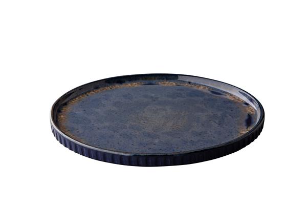 Купить тарелка с вертикальным бортом d 26,5 см, цвет синий, stoneblue style point stoneblue