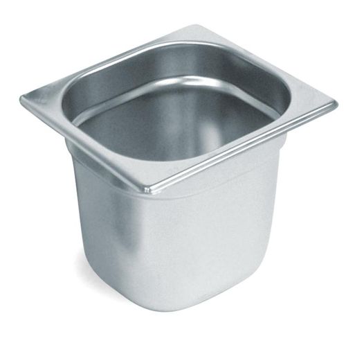 Купить гастроемкость 1/6 h=200 (1/6*8,0) нерж. mgsteel /36/