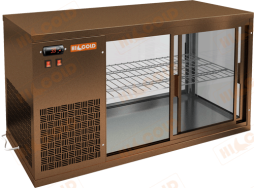 Холодильная витрина настольная HICOLD VRL 900 L Bronze