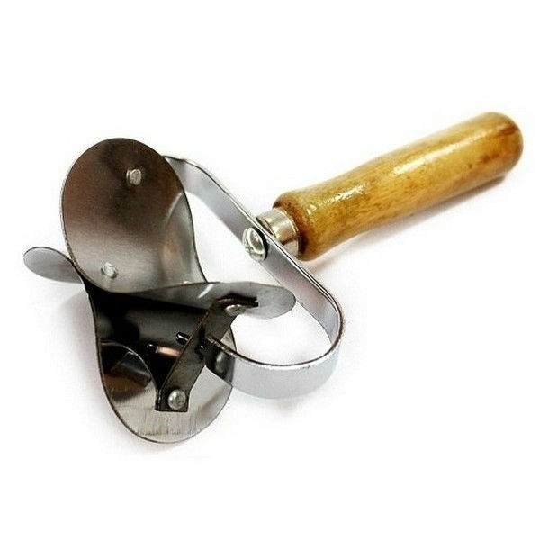 Купить нож для теста 10*17 см. нерж,  ручка дерево /1/250/