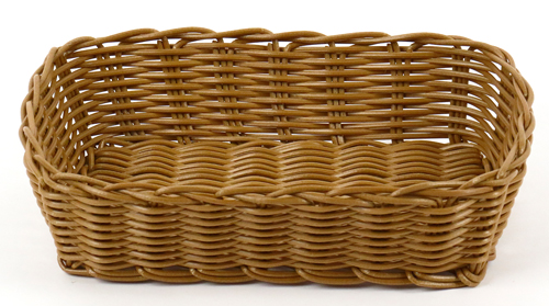 Купить корзинка 24,5х16,5х6см прямоугольная пласт.коричневая [brown 3529, kt3054]