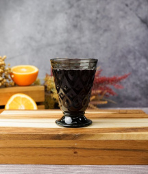 Стакан на ножке, 200 мл, h 11,3 см, d 8 см LYONNAIS anthracite La Rochere LYONNAIS