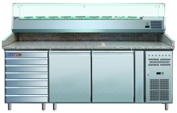 Стол кухонный для пиццы холодильный COOLEQ PZ2610TN-VRX380