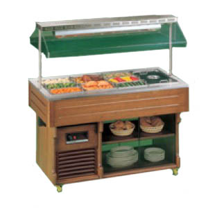 Стол кухонный швед.охлажд.остров. isola 6 m темн.орех