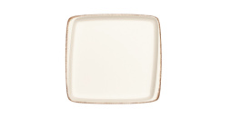 Тарелка прямоуг. 270*250 мм. без полей Ретро коричневый край, форма Мув BONNA /1/6/624/