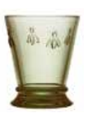 Стакан O/F 260 мл, h 10,3 см, d 8,4 см, цвет оливковый ABEILLE OLIVE La Rochere ABEILLE