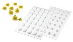 Форма кухонная сил.для зам.и вып. Крапфен 35 порц. d=26, h=13 мм. (73024124) /1/