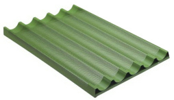 Лист для выпечки багета BASSANINA FTVO4060T 5 волн 400X600 тефлон