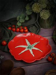 Тарелка d 28 см h 2,8 см, Tomato CASA DI FORTUNA Tomato