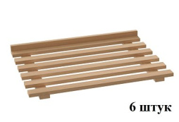 Комплект деревянных полок к ШЗХ-С- 600.600-02-Р (натур. бук)