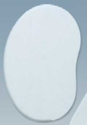 Скребок пласт. овальный 14*9 см. мягкий /1/