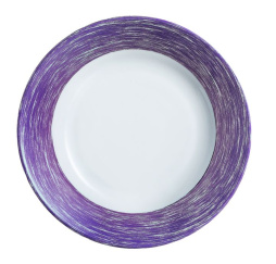Тарелка d=252 мм. сиреневый край Браш /6/ VV