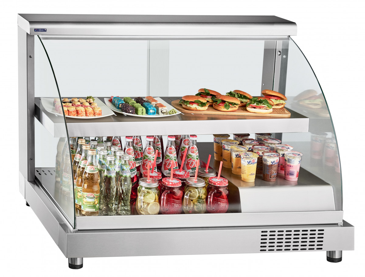 Купить Холодильная витрина настольная ВХН-70, 1120х860х700 мм, 0…+8 С, динамика, V = 0,27 м3, демонстрацион