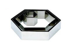 Форма кондитерская "Шестиугольник" 17,5*20 см. h=5 см. нержавеющая сталь MGsteel  /1/48/