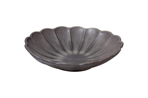 Купить тарелка глубокая 24см, цвет серый, flower style point flower