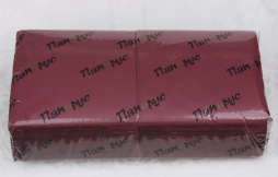 Салфетки Папирус 24*24см 1сл 400шт /бордо/