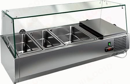 Купить комплект стекол с креплением для витрины hicold vrtg 1390