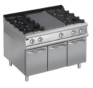Купить плита со сплошной поверхностью газовая 900 серии apach chef line lrstg129r4cs