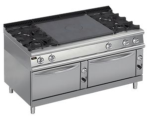Купить плита со сплошной поверхностью газовая 900 серии apach chef line lrstg169r4fg