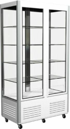 Шкаф холодильный D4 VM 800-1 (R800C) (цвет по схеме, 2 дв,стекл полки)