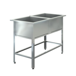 Ванна моечная ВМЭ-2/400 Н (1000х500х850) (каркас нерж)