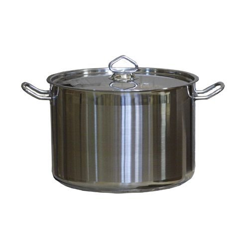 Купить котел 21 л. нержавеющая сталь d=30 см. h=30 см. тройное дно с крышк. (индукция) mgsteel /1/