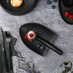 Блюдо "Лопата" 24*13*4 см черное Black Raw Stellar P.L. Proff Cuisine [1]