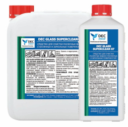 Средство для очистки стеклянных и зеркальных поверхностей DEC GLASS SUPER 07 5л.
