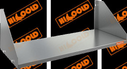 Полка кухонная нержавеющая настенная сплошная HICOLD НПС-9/3