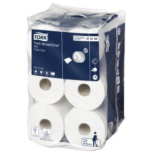 Туалетная бумага в мини-рулонах Tork SmartOne® 620листов, 2сл