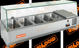 Холодильная витрина настольная для ингредиентов HICOLD VRX 1200