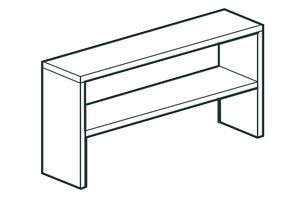 Купить полка кухонная настольная закрытая apach chef line losc35180t2cs