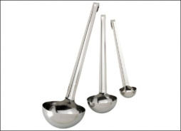 Половник 0,13 л. L ручки 28 см. d=8 см. моноблок нержавеющая сталь De Buyer /1/144/