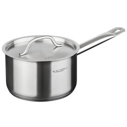 Сотейник 2,6л с крышкой [ОБЩЕПИТ-ШЕФ] 18*11см ТРС с одной ручкой