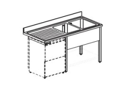 Ванна моечная APACH Chef Line L2S207-65LWSHD