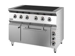 Плита электрическая ПЭ67Ж, лицевая нерж,6 конфорок 0,09, с духовкой, , краш. боковины, без воздухово