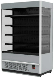 Холодильная витрина пристенная ВХСп-1,3 Carboma Cube 1930/710 INOX (FC20-07 VM 1,3-2 0430)