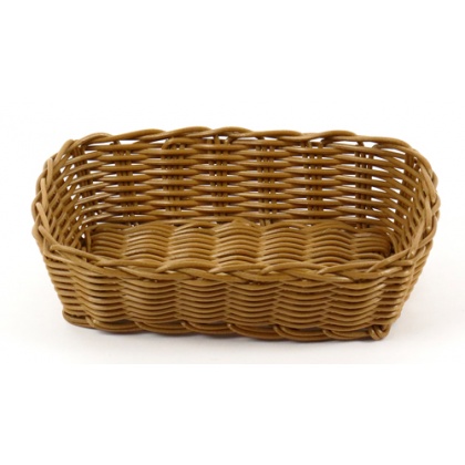 Купить корзинка 21х14,5х6см прямоугольная пласт.коричневая [brown 3528, kt3053]