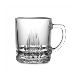 Кружка 280 мл. d=80, h=95 мм прозрач. Венеция /18/900/