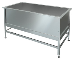 Ванна моечная М-1-0,3-0,53/0,53 нерж. (ванна из AISI 430, t=1,0)