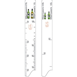 Линейка Вильям Лоусонс 0. 35, 0. 5, 0. 75, 1; L=28, B=2см; белый