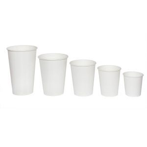 Стакан бумажный для горячих напитков 300мл белый
