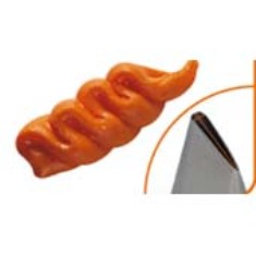 Купить насадка кондитер. "роза" d=27/19*3 мм. h=38 мм. нержавеющая сталь /1/