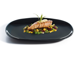 Блюдо прямоугольное 280*230 мм. Эволюция Блэк /6/24/