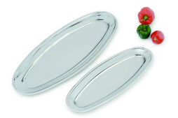 Блюдо овальное нержавеющая сталь 60*24 см. для рыбы MGsteel /1/10/